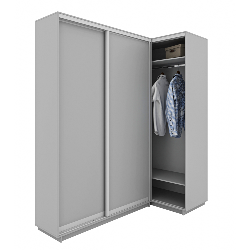 
                Шафа-купе кутова приставна 1000х2400 Стандарт (великий вибір фасадів)                