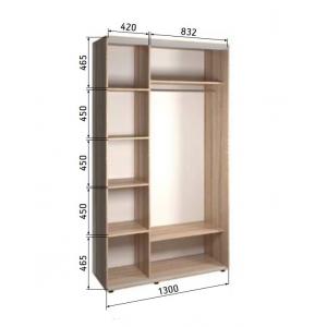 Шкаф-купе двухдверный 1300х450х2400
Шкаф-купе двухдверный 1300х450х2400