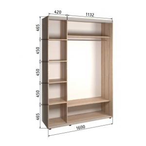 Шкаф-купе двухдверный 1600х450х2400
Шкаф-купе двухдверный 1600х450х2400